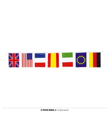 BOLSA 50 M.BAND. INTERNACIONAL 20 X 30 CMS.PLAST.